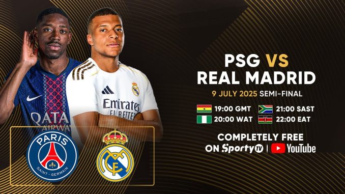 LIVESTREAM: Paris Saint-Germain vs Real Madrid | FIFA Club World Cup Semi-Final